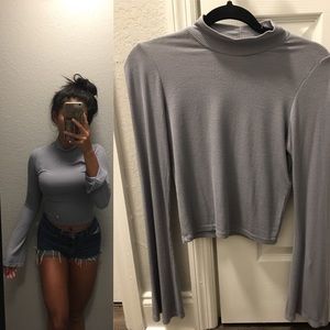 Turtle neck crop top